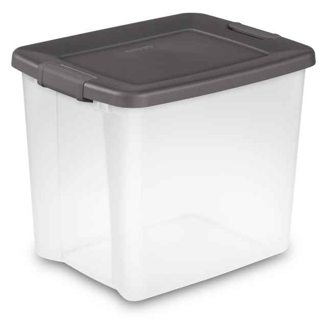 Sterilite Shelf Tote 50 Quart Clear Storage Box Sterilite Clear Shelf Tote 50 Quart 6 Pack