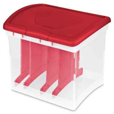 Christmas lights storage box heavy duty 600d polyester foldable w/ secure cover Christmas Light Storage Box by Sterilite | Storing Christmas Lights